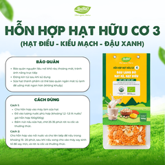 Hỗn hợp hạt hữu cơ số 4 ( Hạt điều - Lăng đỏ - Hạt kê)