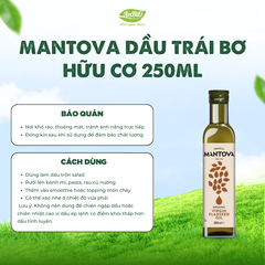 Mantova Dầu hạt lanh hữu cơ 250ml