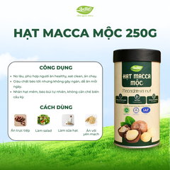 Hạt Macca Mộc - 250g (Hộp Tròn)