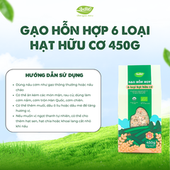 Gạo hỗn hợp 6 loại hạt hữu cơ