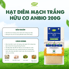 Hạt diêm mạch trắng hữu cơ Anbio