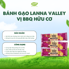 Lanna Valley Bánh gạo hữu cơ vị BBQ 100g