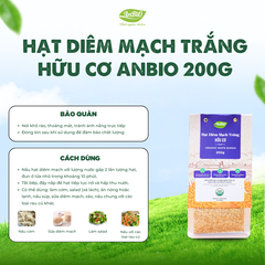 Hạt diêm mạch trắng hữu cơ Anbio 200g