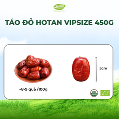 TÁO ĐỎ HOTAN HỮU CƠ VIP SIZE ANBIO 450G ( 8-9 quả /100g)