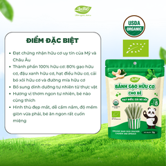 Bánh gạo hữu cơ AnBiO vị hạt điều, cải bó xôi 15g
