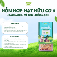 Hỗn hợp hạt hữu cơ số 6 ( Đậu nành - Mè đen - Kiều mạch)