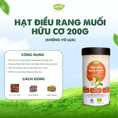 Hạt điều rang muối không vỏ Anbio - 200g (Hộp tròn)