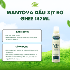 Mantova Dầu xịt bơ Ghee 147ml