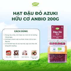 Đậu đỏ hữu cơ azuki Anbio 200g