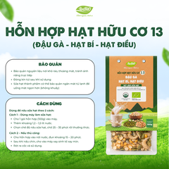 Hỗn hợp hạt hữu cơ số 13 ( Đậu gà - Hạt bí - Hạt điều)