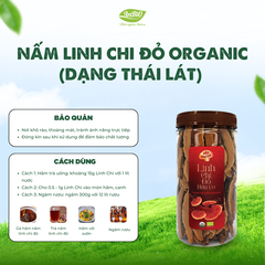 Nấm Linh Chi đỏ Organic thái lát/nguyên chiếc (Hộp)