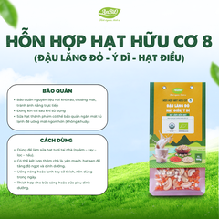 Hỗn hợp hạt hữu cơ số 8 ( Lăng đỏ - Hạt điều - Ý dĩ)