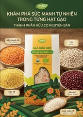 Gạo hỗn hợp 4 loại hạt hữu cơ