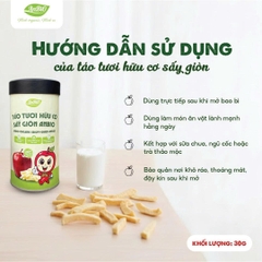 Táo tươi hữu cơ sấy giòn hộp 30gr