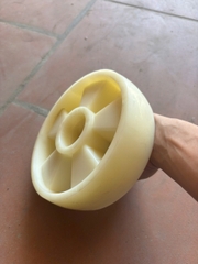 Bánh xe nhựa trắng to TAYO 180x50mm