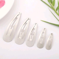 [Bông bán Len] Bộ 1/5/10 Chiếc Phôi kẹp tóc kim loại hình giọt nước dễ thương Women Voi Women Voi