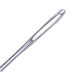 [Bông bán Len] Combo 10 chiếc Kim khâu len bằng sắt thép chống gỉ 1.6*5.3 cm phù hợp len nhỏ đến trung bình như jeans cotton milk ctvn milk bò
