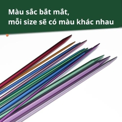[Bông bán Len] Kim Đan Inox Màu Sắc Bắt Mắt – Đan Khăn, Áo Len, Phụ Kiện Handmade
