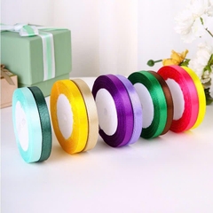 [Bông bán len] Ruy băng lụa Satin thắt nơ buộc tóc - Gói quà babytree cuộn dài 22m hoa tặng mẹ