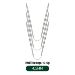 [Bông bán Len] Kim Đan Vòng Nhỏ Inox – Đan Tất, Bo Viền, Đồ Sơ Sinh (Ưu Tiên Bộ 3 Chiếc)
