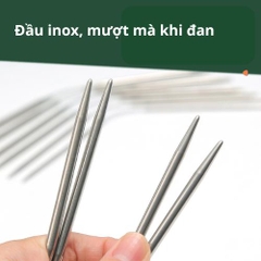 [Bông bán Len] Kim Đan Vòng Nhỏ Inox – Đan Tất, Bo Viền, Đồ Sơ Sinh (Ưu Tiên Bộ 3 Chiếc)