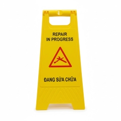 Biển nhựa chữ A cảnh báo khu vực đang sửa chữa