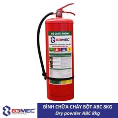 Bình bột chữa cháy ABC 8kg 83MEC Bộ Quốc Phòng chính hãng