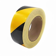 Cuộn Dán Phản Quang Màu Đen Vàng – Khổ 5cm – Dài 45m