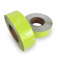 Cuộn Dán Phản Quang Màu Xanh Chuối – Khổ 5cm – Dài 45m