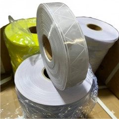 Cuộn Dây Phản Quang Nhựa Màu Trắng – Dày 0.35mm Khổ 3cm