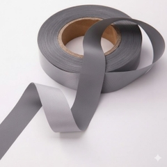 Cuộn Dây Phản Quang Vải Màu Ghi – Khổ 3cm Dài 100m