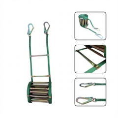 Thang Dây Thoát Hiểm Công Trình Hòa Bình – Dây Đai Bản 30mm, Tải Lớn