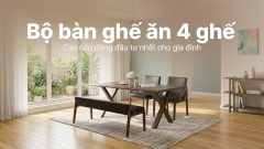 8 Bộ bàn ghế ăn 4 ghế cao cấp đáng đầu tư nhất cho gia đình