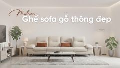 Top 17+ mẫu ghế sofa gỗ thông đẹp cho phòng khách hiện đại