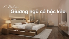 Mẫu giường ngủ có hộc kéo tiện nghi cho căn hộ hiện đại