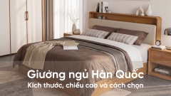 Giường ngủ Hàn Quốc: Kích thước, chiều cao và cách chọn