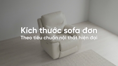 Bảng kích thước sofa đơn theo tiêu chuẩn nội thất hiện đại