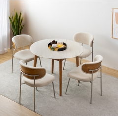 BỘ BÀN CERAMIC ADELINE(Tròn)