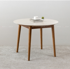 BÀN ĂN TRÒN ĐÁ CERAMIC ADELINE 4 CHỖ