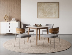 BỘ BÀN TRÒN CERAMIC 4 CHỖ ADELINE