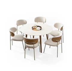 BỘ BÀN CERAMIC ADELINE(Tròn)