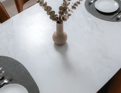 BÀN ĂN CERAMIC AMELIA 4 CHỖ BO GÓC