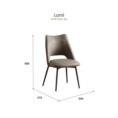 BỘ BÀN ĂN CERAMIC 6 CHỖ AMELIA + GHẾ LUMI