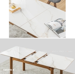 BÀN ĂN CERAMIC MỞ RỘNG STELLA