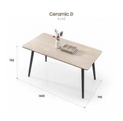 BỘ BÀN ĂN CERAMIC AMELIA + LUMI