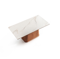 BÀN ĂN CHỮ NHẬT MẶT ĐÁ CERAMIC EDEN 6 CHỖ