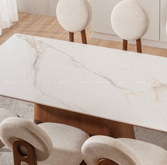BỘ BÀN ĂN ĐÁ CERAMIC 4 CHỖ EDEN MẶT CHỮ NHẬT
