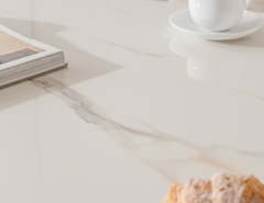 BÀN ĂN CHỮ NHẬT MẶT ĐÁ CERAMIC EDEN 6 CHỖ