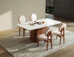 BỘ BÀN ĂN MẶT ĐÁ CERAMIC 6 CHỖ EDEN