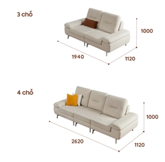BỘ SOFA MODULE VẢI FREYA